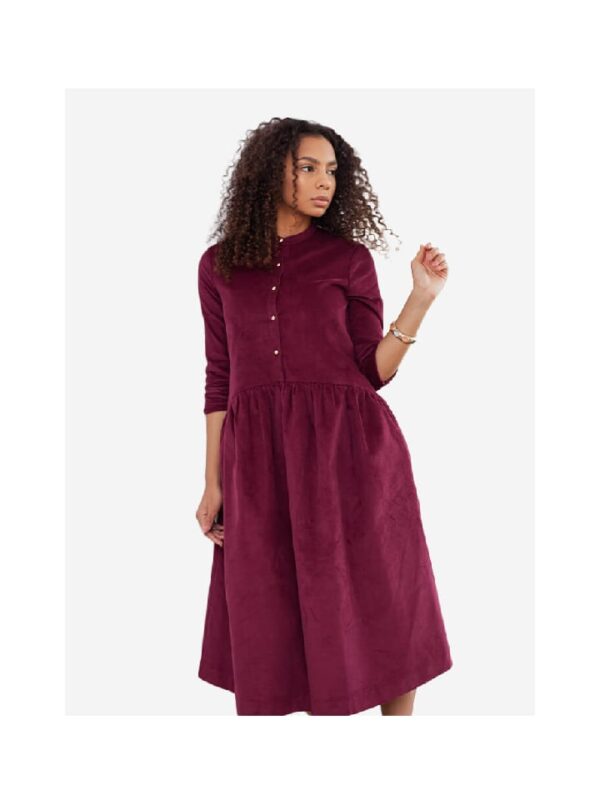 Meena dress maroon