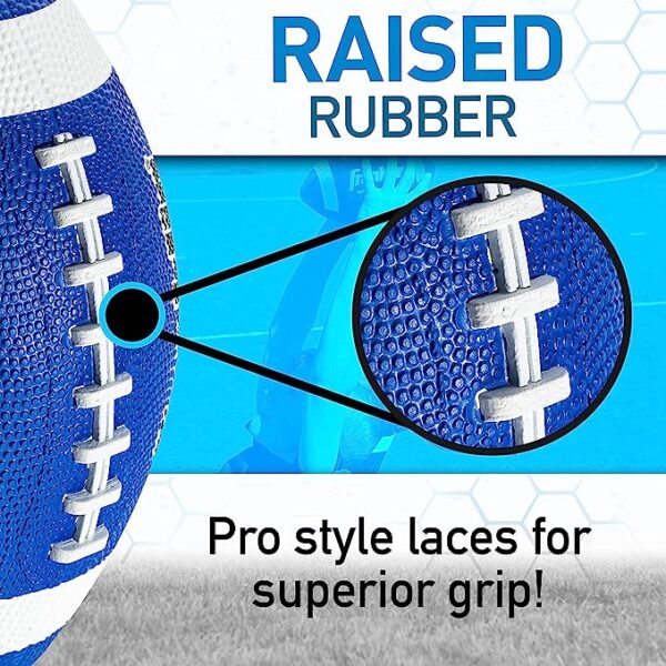 Franklin Sports Football - Grip-Rite 100 - Kids Junior Size - Youth Football - Image 4