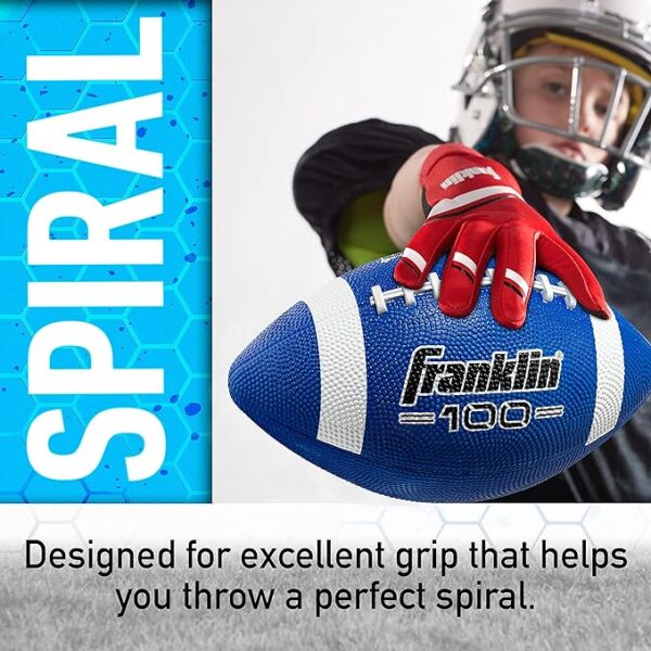 Franklin Sports Football - Grip-Rite 100 - Kids Junior Size - Youth Football - Image 5