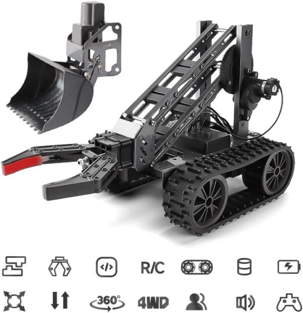 VANLINNY NEW STEM Kits for Kids Ages 8-10, 2 in1 Cool Robotic Arm Kit,Robot Kits for Boys & Girls, Educational Science Toy for Beginners,Best DIY Gifts for Birthday Holiday Xmas. - Image 4