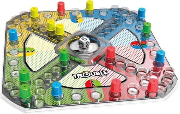 Hasbro Gaming Trouble Board Game for Kids Ages 5 and Up 2-4 Players (Packaging may vary) - Image 4