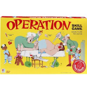 Operation Electronic Board Game, Family Games for Kids Ages 6+, Kids Board Games for 1+ Players, Funny Games for Kids, Kids Gifts (Amazon Exclusive)