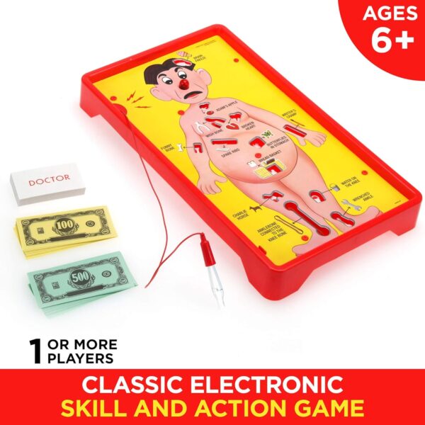 Operation Electronic Board Game, Family Games for Kids Ages 6+, Kids Board Games for 1+ Players, Funny Games for Kids, Kids Gifts (Amazon Exclusive) - Image 3