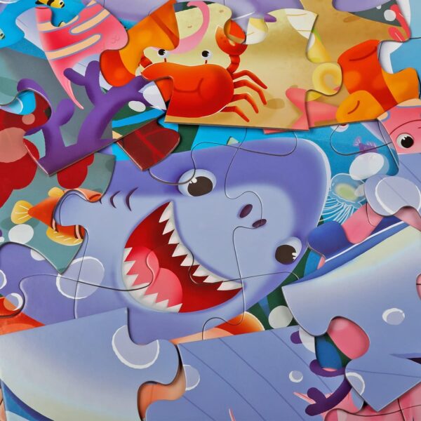 Jumbo Floor Puzzle for Kids Underwater Jigsaw Large Puzzles 48 Piece for Toddler Children Learning Preschool Educational Intellectual Development Toys 3-5 4-8 Years Old Gift for Boys and Girls - Image 4