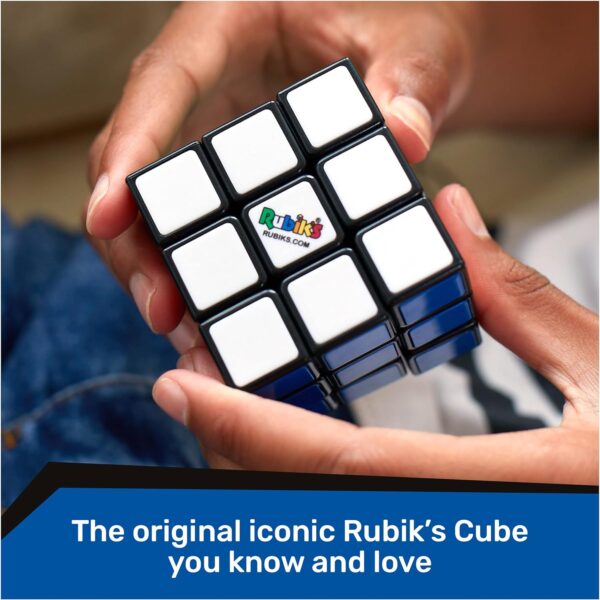 Rubik’s Cube, The Original 3x3 Color-Matching Puzzle Classic Problem-Solving Challenging Brain Teaser Fidget Toy, for Adults & Kids Ages 8 and up - Image 3