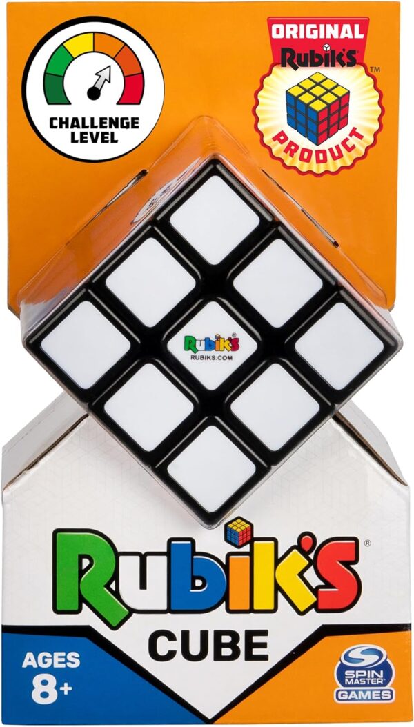 Rubik’s Cube, The Original 3x3 Color-Matching Puzzle Classic Problem-Solving Challenging Brain Teaser Fidget Toy, for Adults & Kids Ages 8 and up - Image 2