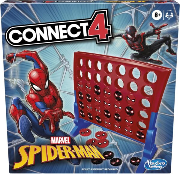 Hasbro Gaming Connect 4 Marvel Spider-Man Edition, Strategy Board Game, 2 Players, Kids Easter Gifts or Basket Stuffers, Ages 6+ (Amazon Exclusive)