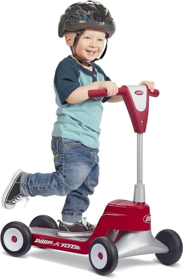 Radio Flyer Scoot 2 Scooter, Toddler Scooter or Ride On, For Ages 1-4, Red Ride On Toy, Large - Image 2